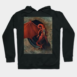 Demon cave - fantasy art - monster art Hoodie